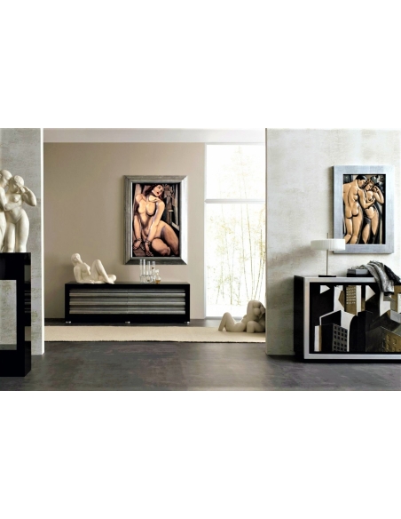 Cuadro en relieve "La esclava o Andrómeda" inspirado en la obra de Tamara de Lempicka.