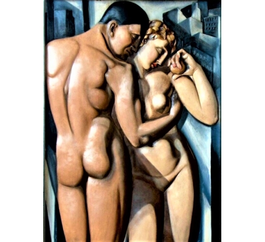 Tableau en relief Adam et Ève inspiré de...