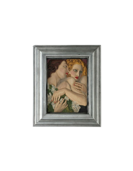 Tableau en relief le Printemps inspiré de l'œuvre de Tamara de Lempicka.