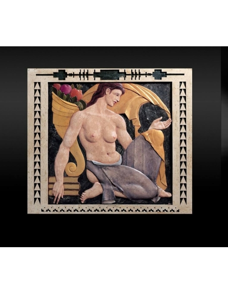 Tableau en relief l'Abondance inspiré de l’œuvre de John de Cesare.