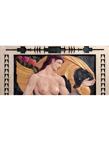 Tableau en relief l'Abondance inspiré de l’œuvre de John de Cesare.
