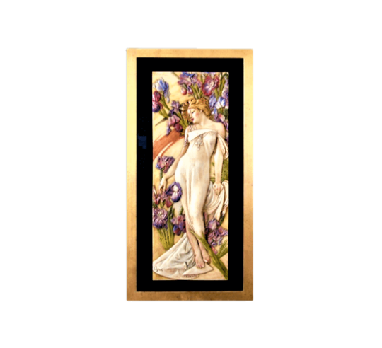 Tableau en relief les Fleurs, l'Iris d'après...