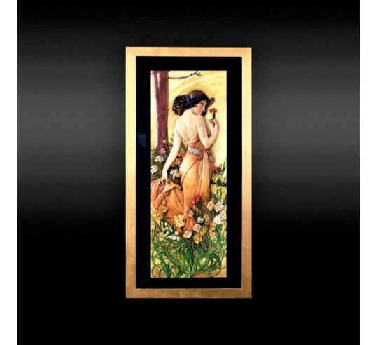 Tableau en relief les Fleurs, l'Oeillet d'après...