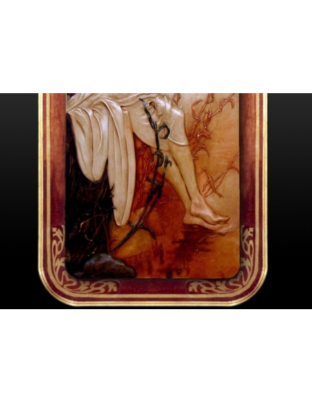 Relief painting The Four Seasons, Summer after the work of Alphons Mucha.