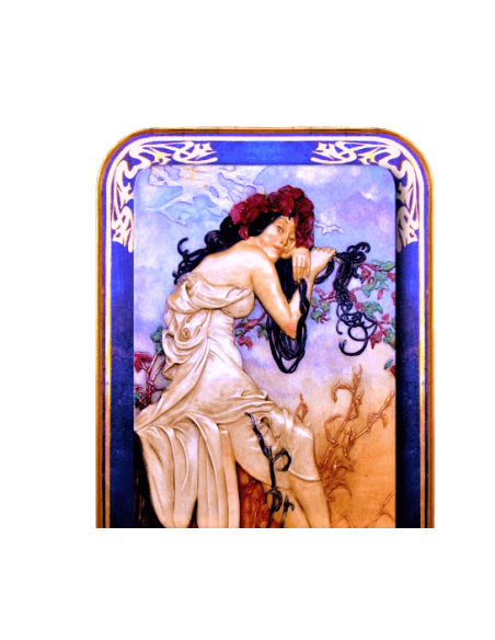 Tableau en relief Les Quatre Saisons, Été d'après l'oeuvre d'Alphons Mucha.