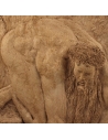 Low relief Anteus depositing Dante in the Cocyte "The Divine Comedy".
