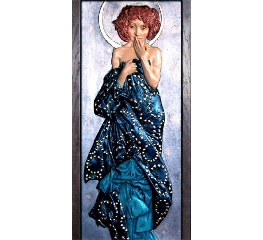 Tableau en relief les Étoiles,  Clair de lune...