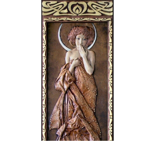 Tableau en relief les Étoiles,  Clair de lune...