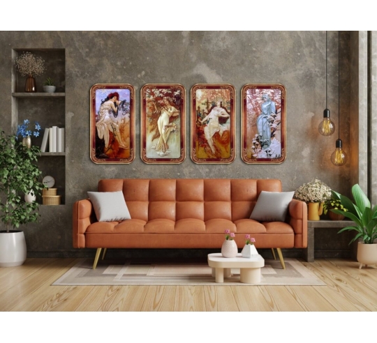 Relief painting The seasons, spring after...