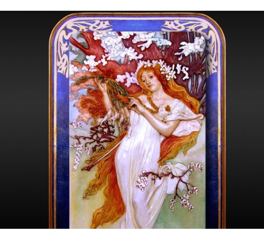 Relief painting The seasons, spring after...