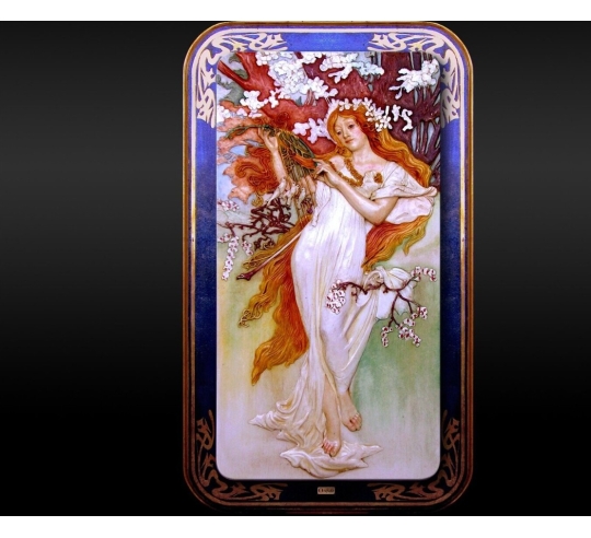 Relief painting The seasons, spring after...