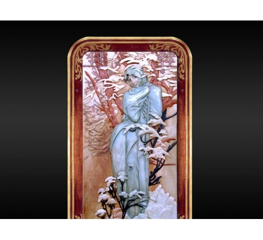 Relief painting The Seasons, Winter after...