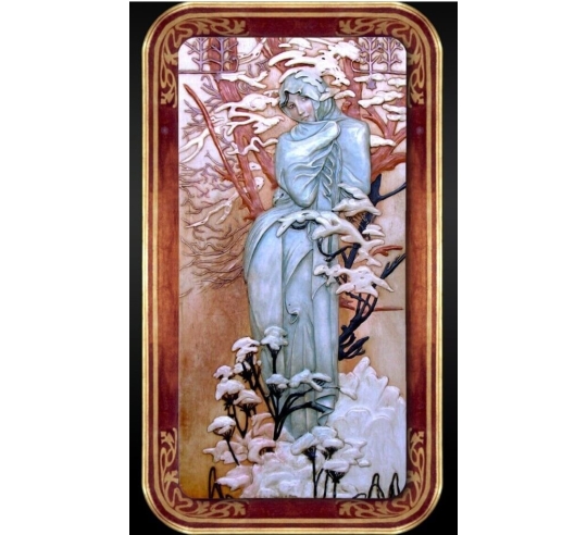 Relief painting The Seasons, Winter after...