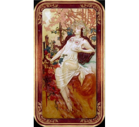Relief painting The seasons, autumn after...