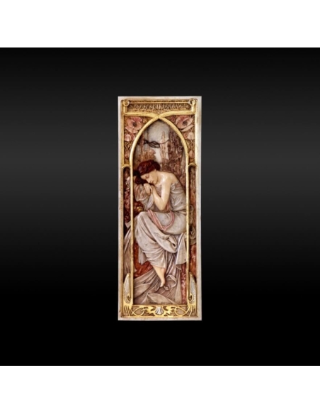 Tableau en relief Les heures du jour, Repos de la nuit d'après Alphons Mucha.