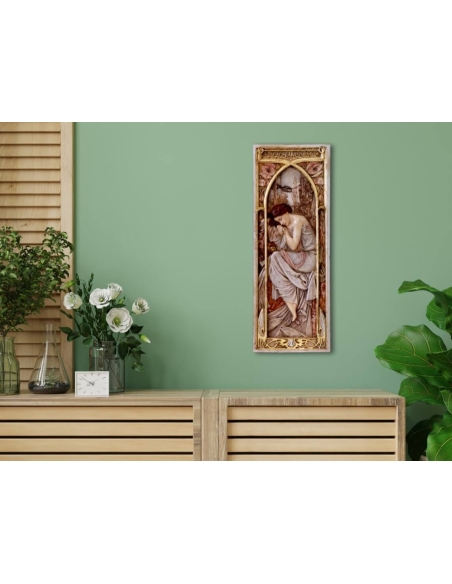 Tableau en relief Les heures du jour, Repos de la nuit d'après Alphons Mucha.