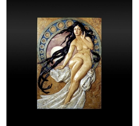 Relief painting The Four Arts, The Music after...