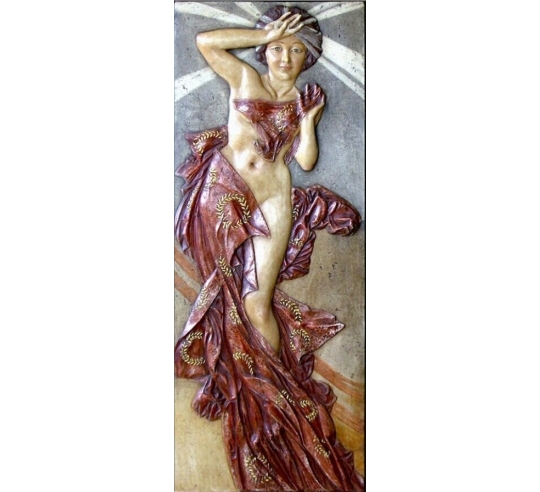 Tableau en relief La Lune et les Étoiles,...