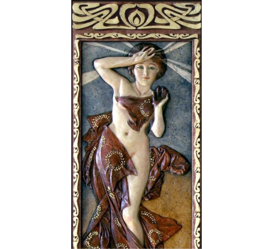Tableau en relief La Lune et les Étoiles,...