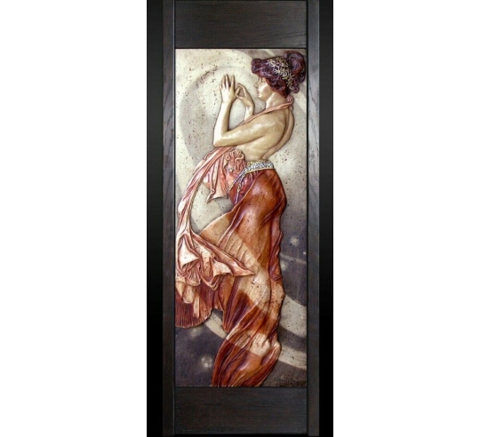 Tableau en relief La Lune et les Étoiles,...
