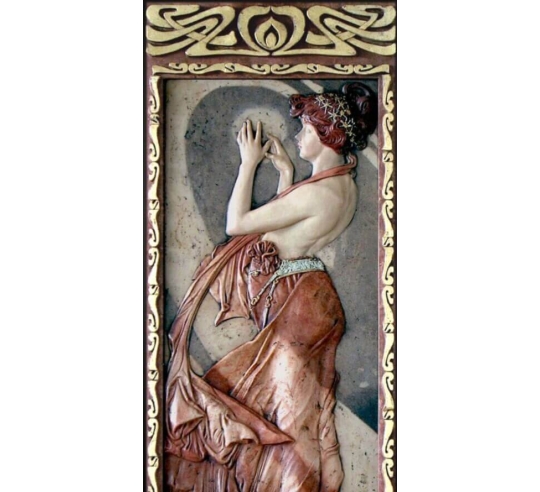 Tableau en relief La Lune et les Étoiles,...