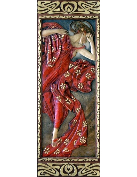 Cuadro en relieve La luna y las estrellas, Estrella vespertina según Alphons Mucha.