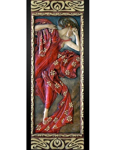 Cuadro en relieve La luna y las estrellas, Estrella vespertina según Alphons Mucha.