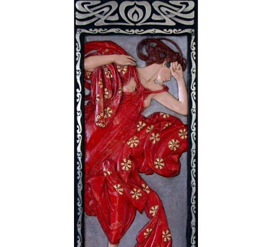 Relief painting The Moon and Stars, Evening...