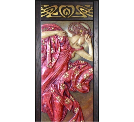 Relief painting The Moon and Stars, Evening...