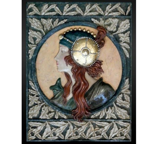 Tableau en relief Têtes byzantines, la Blonde...