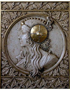 Tableau en relief Têtes byzantines, la Blonde d'après...