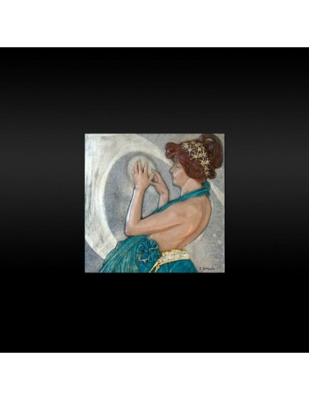 Tableau en relief La Lune et les Étoiles, Fragment de l'Étoile polaire d'après Alphons Mucha.