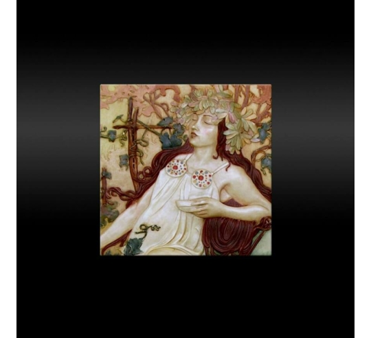 Relief painting The Seasons, Autumn Fragment...