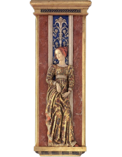 Tableau en relief, courtisane florentine d'après Andrea...