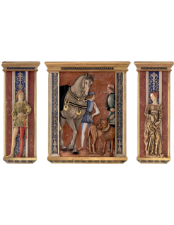 Tríptico en relieve según Andrea Mantegna, fresco Palacio...