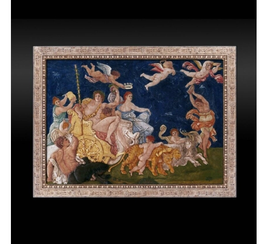Tableau en relief "Le Triomphe de Bacchus et...