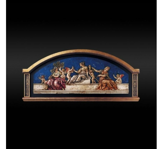 Tableau en relief Les Vertus cardinales et...