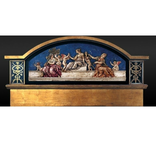 Tableau en relief Les Vertus cardinales et...