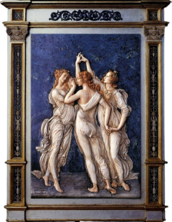 Tableau en relief Les Trois Grâces,Le Printemps...
