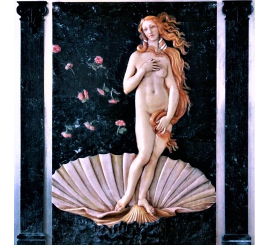 Tableau en relief La Naissance de Vénus ou...