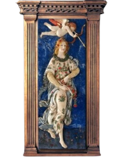 Cuadro en relieve, Flora diosa de la juventud y la...