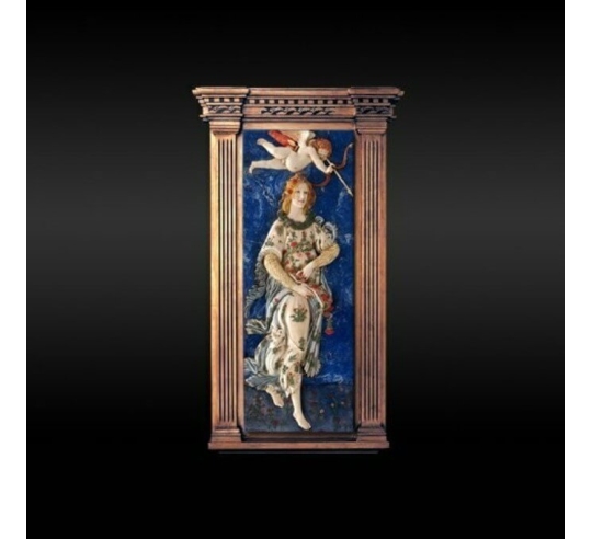 Relief painting, Flora goddess of youth and...