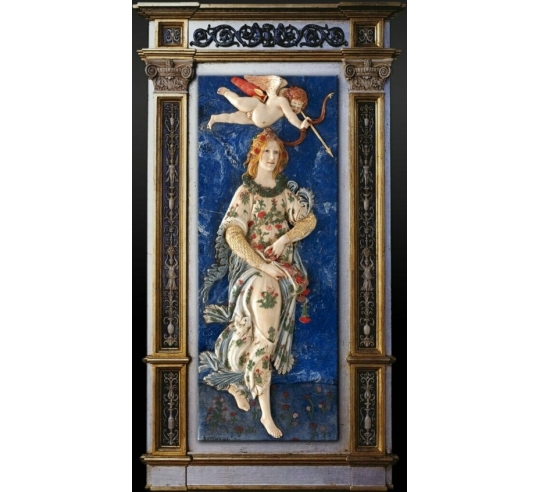 Tableau en relief, Flora déesse de la jeunesse...