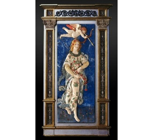 Tableau en relief, Flora déesse de la jeunesse...