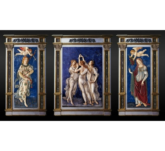 Relief triptych The Three Graces, Spring...