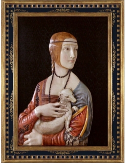 Cuadro en relieve, La dama del armiño o Cecilia Gallerani...