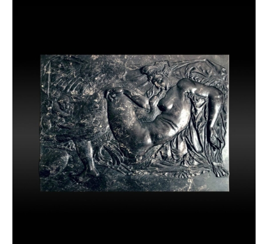 Cuadro en relieve Leda y el cisne según una...