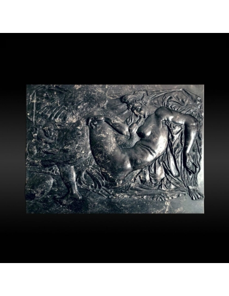 Cuadro en relieve Leda y el cisne según una pintura perdida de Miguel Ángel.
