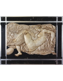 Tableau en relief Léda et le Cygne d'après un tableau...