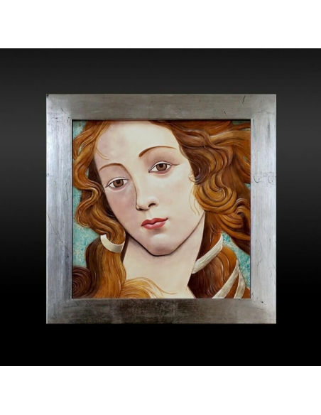 Cuadro en relieve, Retrato de Venus, detalle de El nacimiento de Venus o Nascita di Venere según Sandro Botticelli.